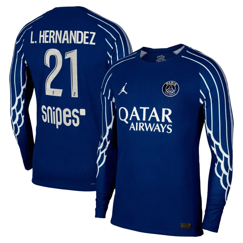 psg-jordan-fourth-dri-fit-adv-match-shirt-2024-25-long-sleeve-kids-with-l-hernan-202708577-21 Collection | Paris Saint-Germain Kits