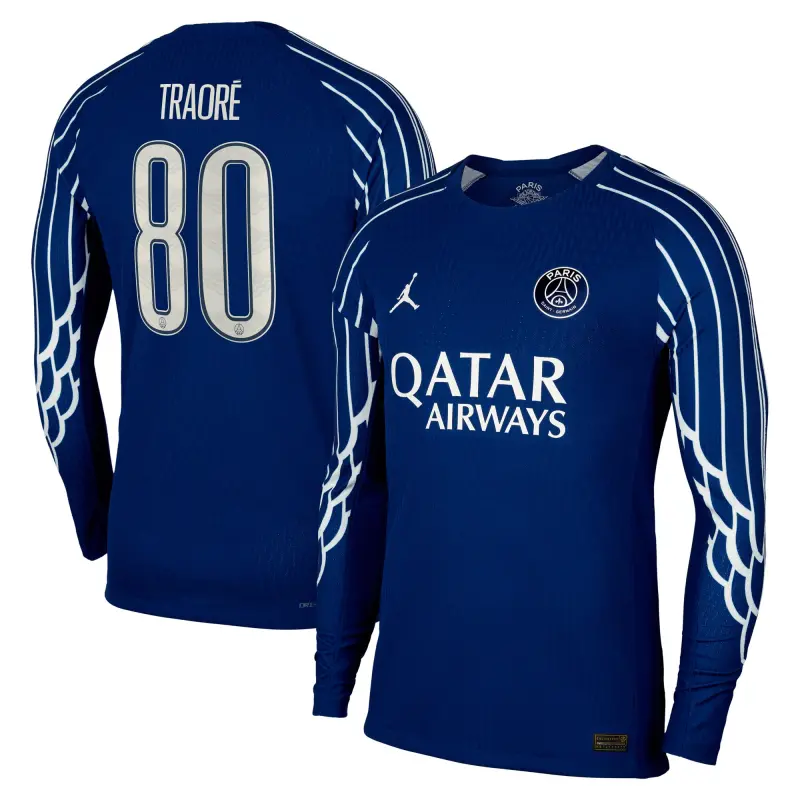 psg-jordan-fourth-dri-fit-adv-match-shirt-2024-25-long-sleeve-kids-with-traor-80-202709574-traore-80 Collection | Paris Saint-Germain Kits