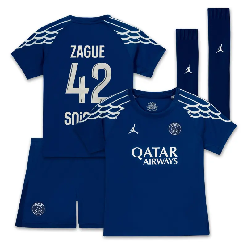 psg-jordan-fourth-stadium-kit-2024-25-little-kids-with-zague-42-printing-202708718-42 Collection | Paris Saint-Germain Kits