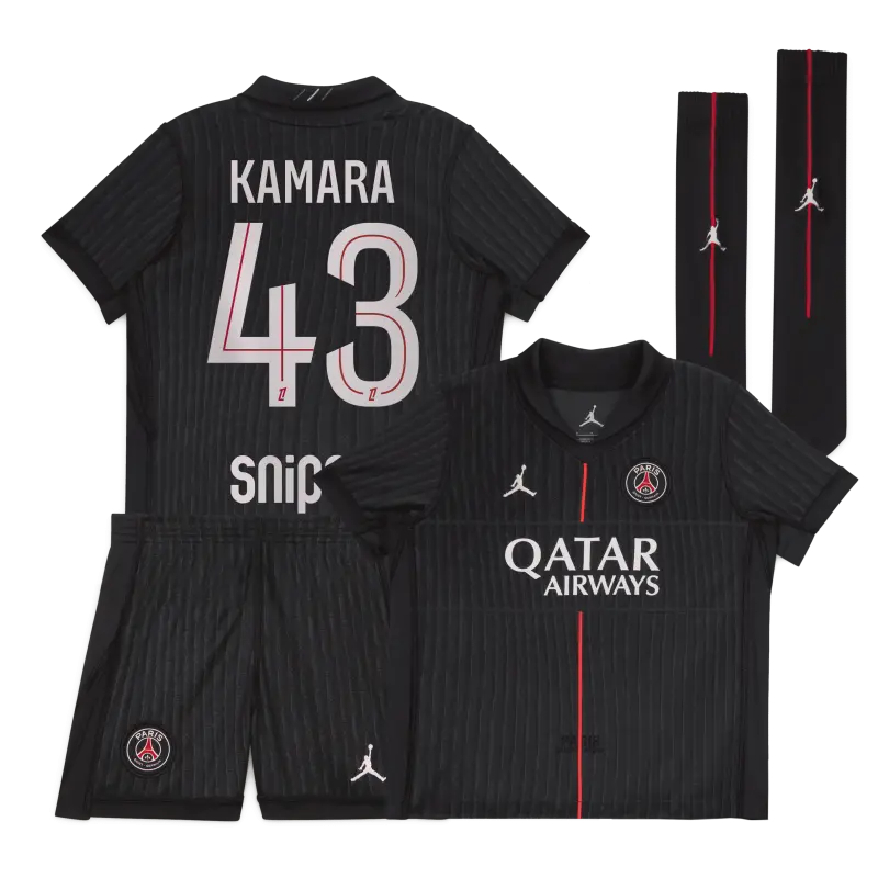 psg-jordan-fourth-stadium-kit-2025-26-little-kids-with-kamara-43-printing-203607159-43 Collection | Paris Saint-Germain Kits