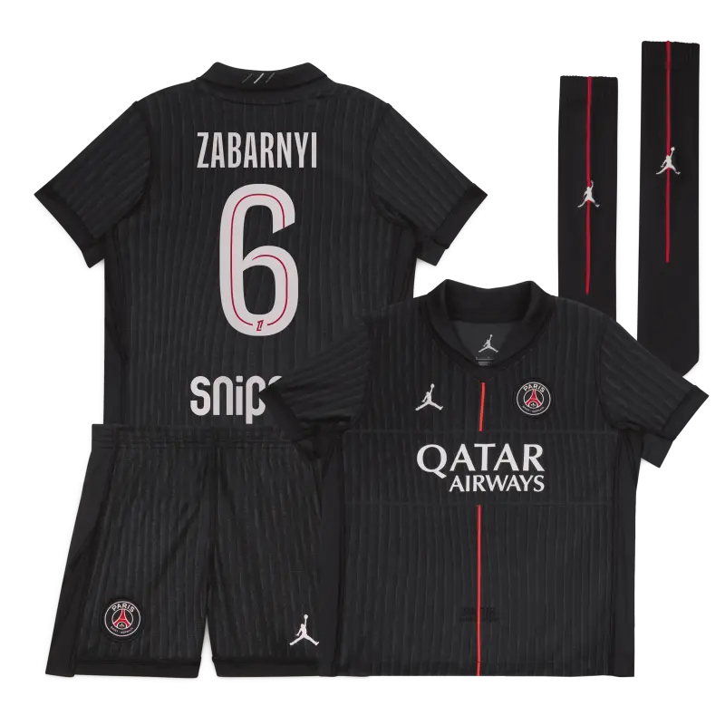 psg-jordan-fourth-stadium-kit-2025-26-little-kids-with-zabarnyi-6-printing-203607221-06 Collection | Paris Saint-Germain Kits