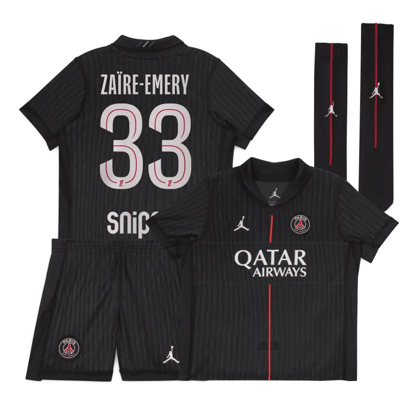 psg-jordan-fourth-stadium-kit-2025-26-little-kids-with-zare-emery-33-printing-203607113-33 Collection | Paris Saint-Germain Kits