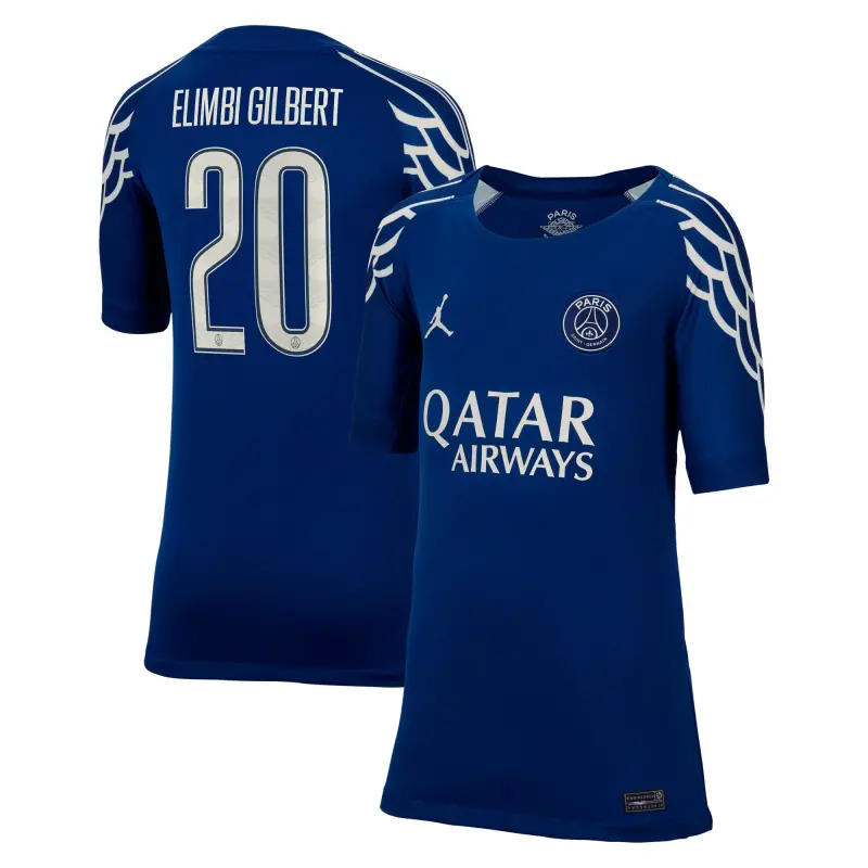 psg-jordan-fourth-stadium-shirt-2024-25-kids-with-elimbi-gilbert-20-printing-202709497-20 Collection | Paris Saint-Germain Kits