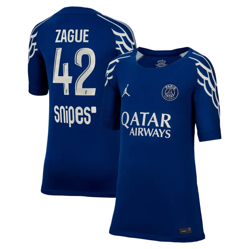 psg-jordan-fourth-stadium-shirt-2024-25-kids-with-zague-42-printing-202708602-42 Collection | Paris Saint-Germain Kits