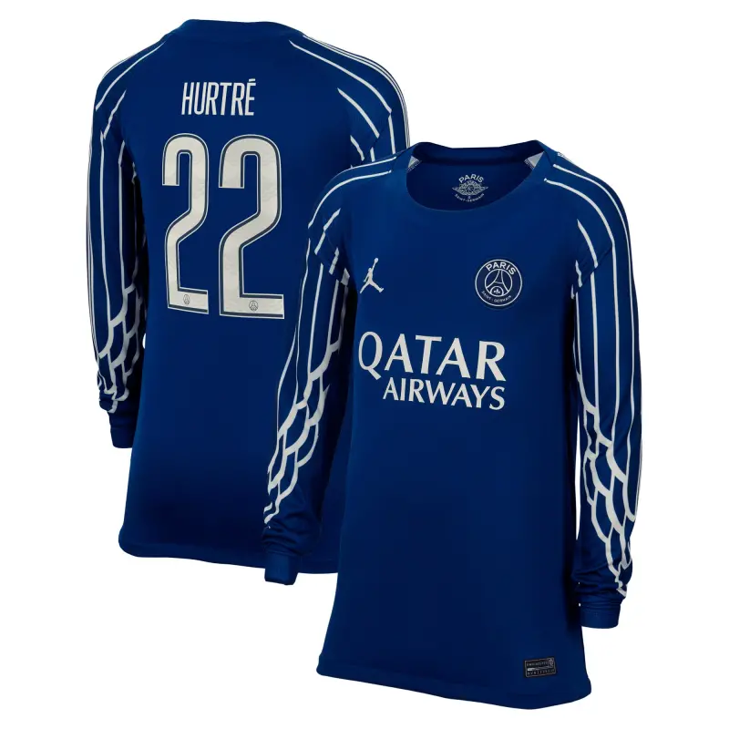 psg-jordan-fourth-stadium-shirt-2024-25-long-sleeve-kids-with-hurtr-22-printing-202709504-22 Collection | Paris Saint-Germain Kits