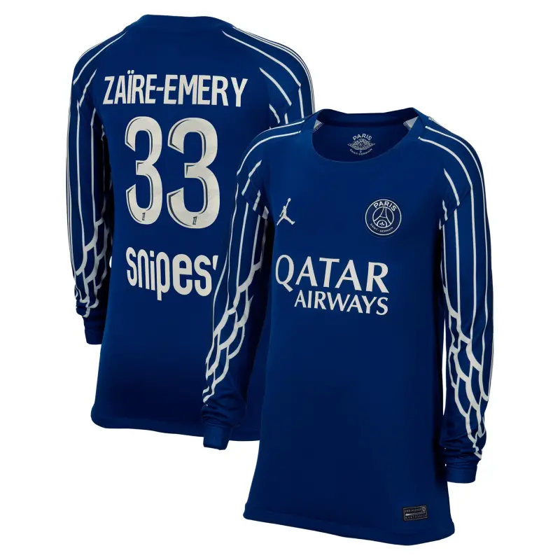 psg-jordan-fourth-stadium-shirt-2024-25-long-sleeve-kids-with-zare-emery-33-prin-202708685-33 Collection | Paris Saint-Germain Kits