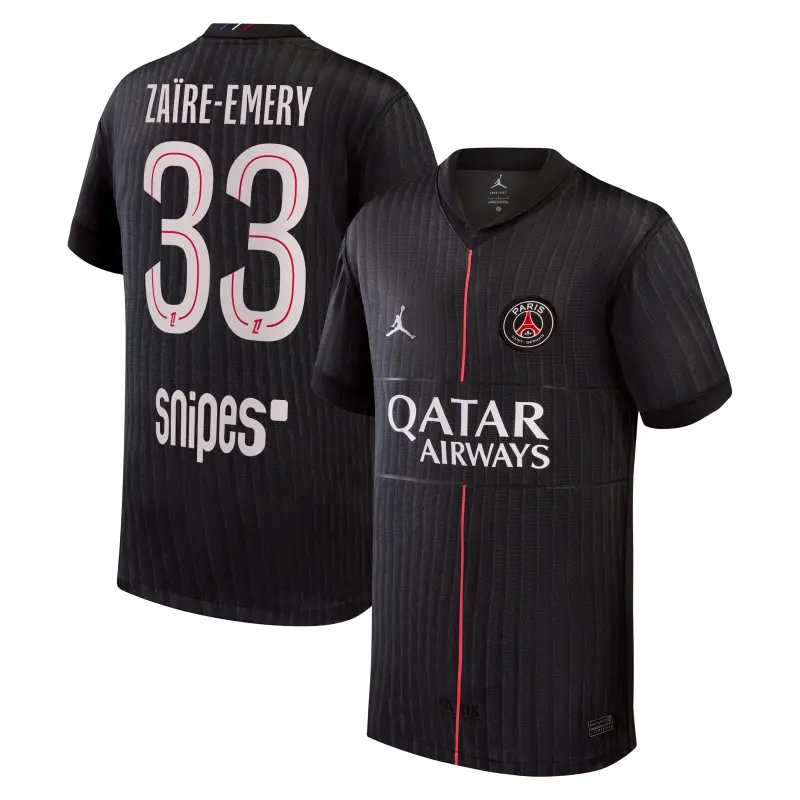 psg-jordan-fourth-stadium-shirt-2025-26-kids-with-zare-emery-33-printing-203607220-33 Collection | Paris Saint-Germain Kits