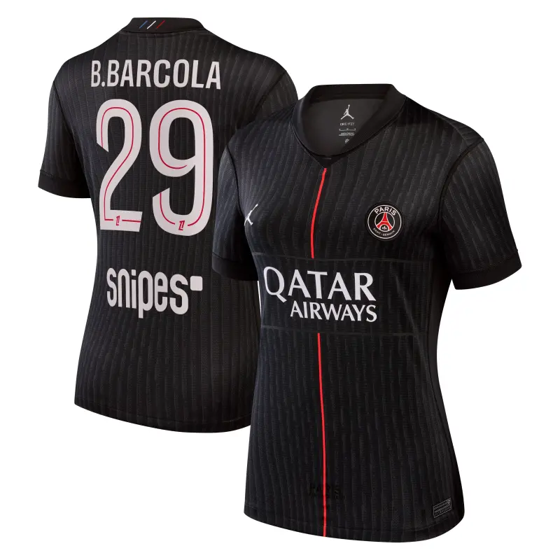 psg-jordan-fourth-stadium-shirt-2025-26-womens-with-b-barcola-29-printing-203607194-29 Collection | Paris Saint-Germain Kits