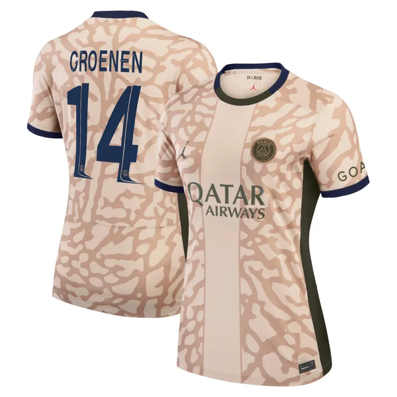 psg-jordan-fourth-stadium-shirt-2324-womens-with-groenen-14-printing-201184702-groenen-14 Collection | Paris Saint-Germain Kits