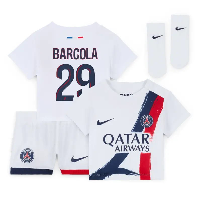 psg-nike-away-stadium-kit-2024-2025-infants-with-barcola-29-printing-201913585-29 Collection | Paris Saint-Germain Kits