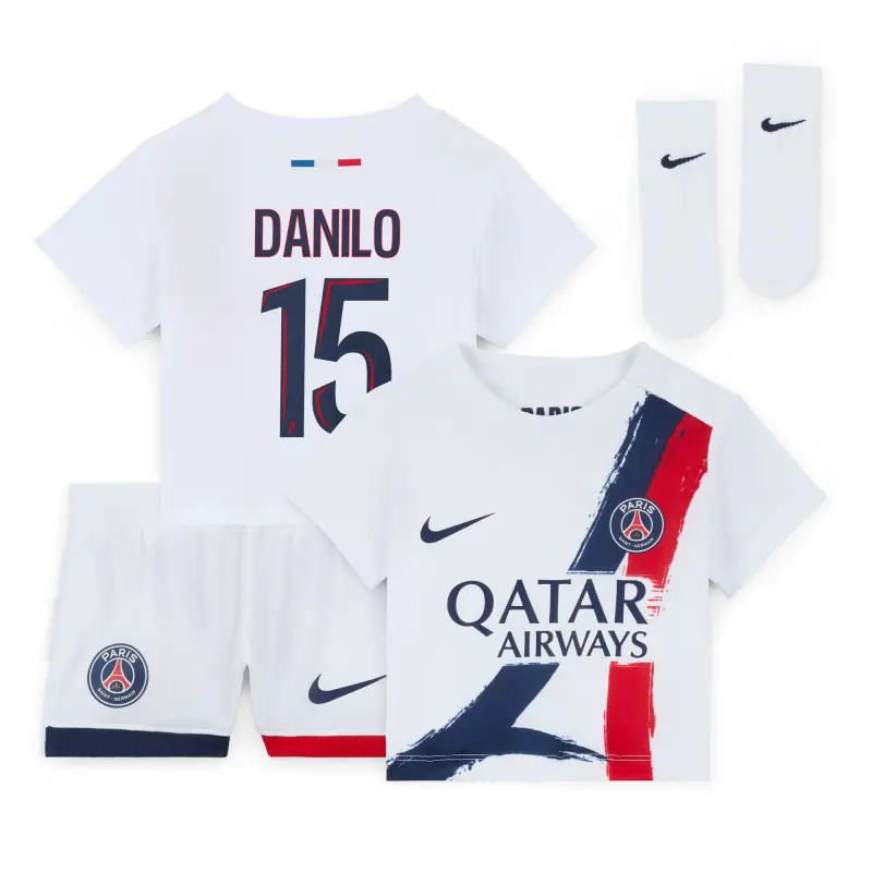 psg-nike-away-stadium-kit-2024-2025-infants-with-danilo-15-printing-201913567-15 Collection | Paris Saint-Germain Kits