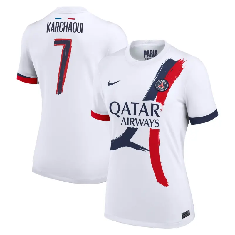 psg-nike-away-stadium-shirt-2024-2025-womens-with-karchaoui-7-printing-202333206-karchaoui-7 Collection | Paris Saint-Germain Kits