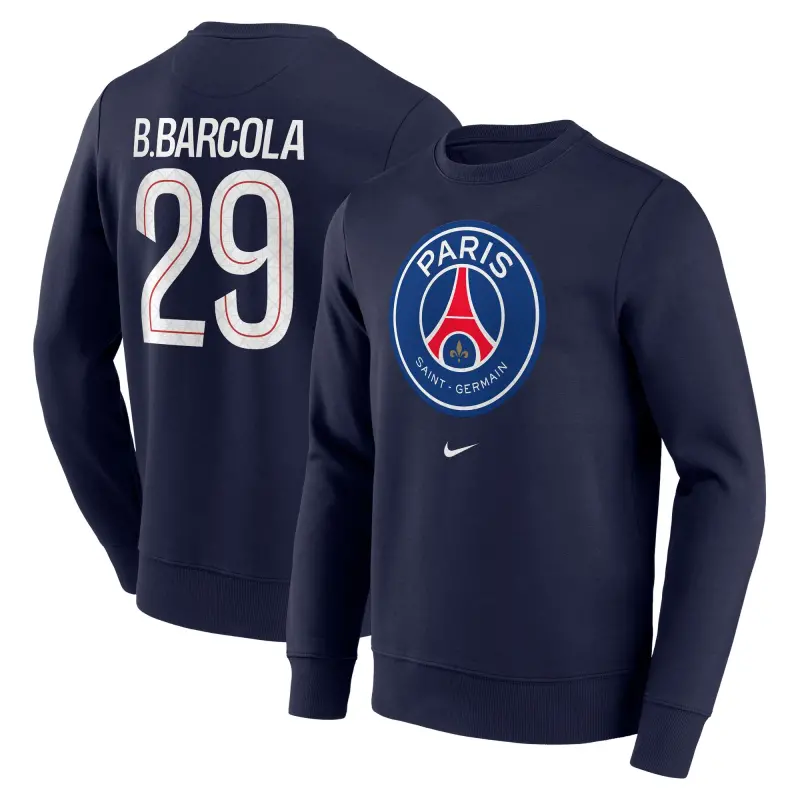 psg-nike-barcola-29-graphic-crew-sweatshirt-navy-mens-203293378-29 Collection | Paris Saint-Germain Kits