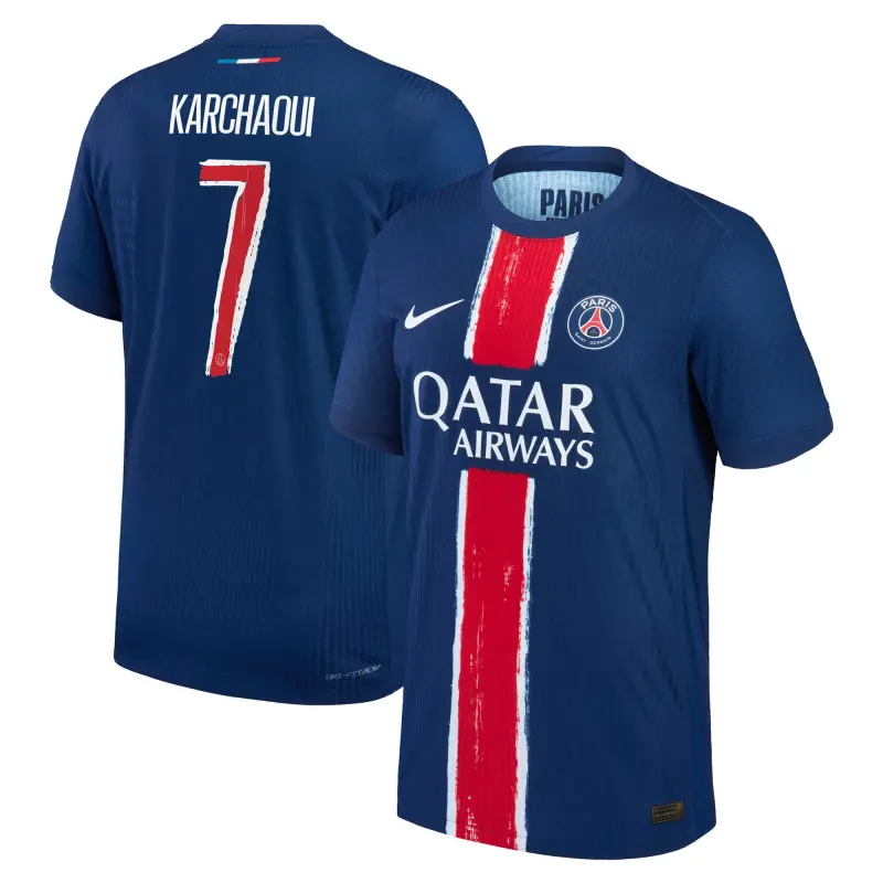 psg-nike-dri-fit-adv-home-match-shirt-2024-25-with-karchaoui-7-printing-201614078-karchaoui-7 Collection | Paris Saint-Germain Kits