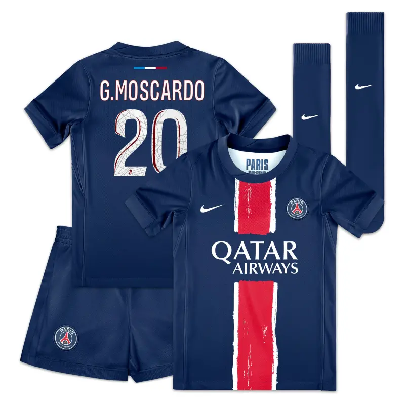 psg-nike-home-mini-kit-2024-25-little-kids-with-g-moscardo-20-printing-202075063-20 Collection | Paris Saint-Germain Kits