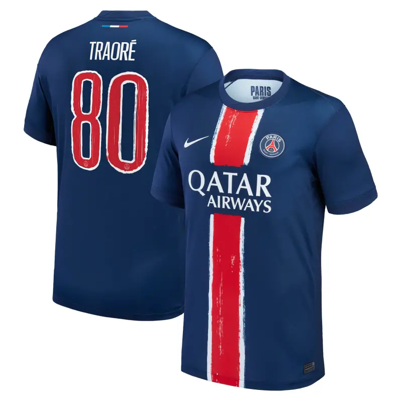 psg-nike-home-stadium-shirt-2024-25-with-traor-80-printing-201614002-traore-80 Collection | Paris Saint-Germain Kits